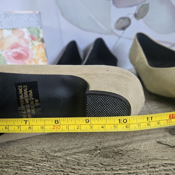 ANGEL STEPS | NWOT Set of 2 Short Heel Shoes in Gray & Tan sz 10M - Picture 11 of 11